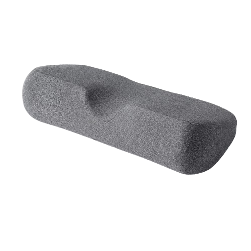 Dark grey ergonomic memory foam cervical pillow